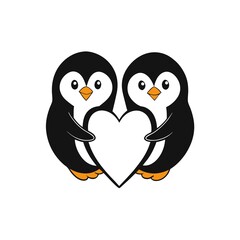 penguins with heart