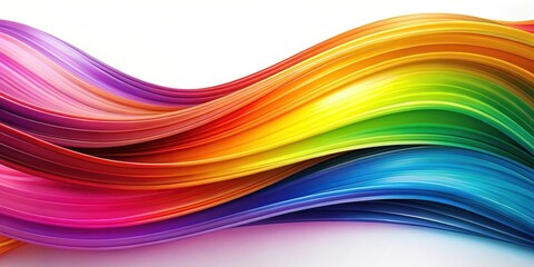 Abstract artistic design of colorful wave , vibrant, fluid, dynamic, movement, spectrum, curve, pattern, abstract