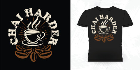Funny Coffee Artists Retro Vintage Coffee Barista T-shirt Design