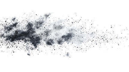 Obraz premium A black and white image of a cloud of dust or ash