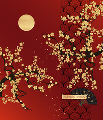 Asian culture style pattern design.