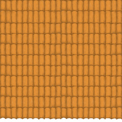 Orange terracotta roof texture.