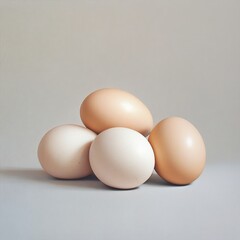 Eggs Still Life: A Study in Light and Shadow