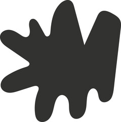 Set of Hand-drawn various shapes and doodle objects. Abstract contemporary modern trendy