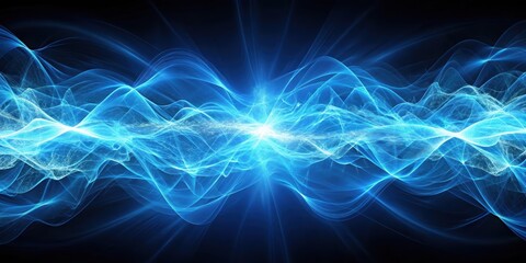 Fractal blue plasma waves abstract futuristic background, fractal, blue, plasma, waves, abstract, futuristic, background