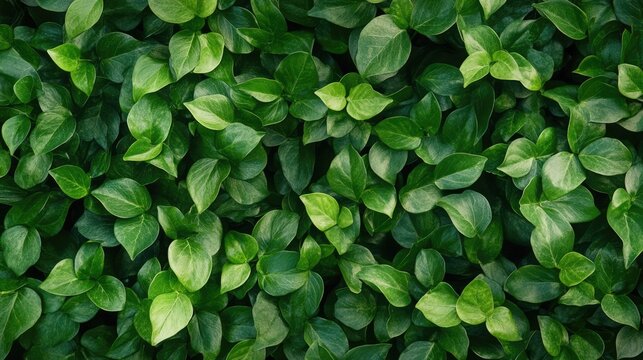 Fototapeta Lush green leaf texture background creating a vibrant natural aesthetic for design and decor themes