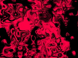 Abstract red and black liquid marble background with swirling patterns.