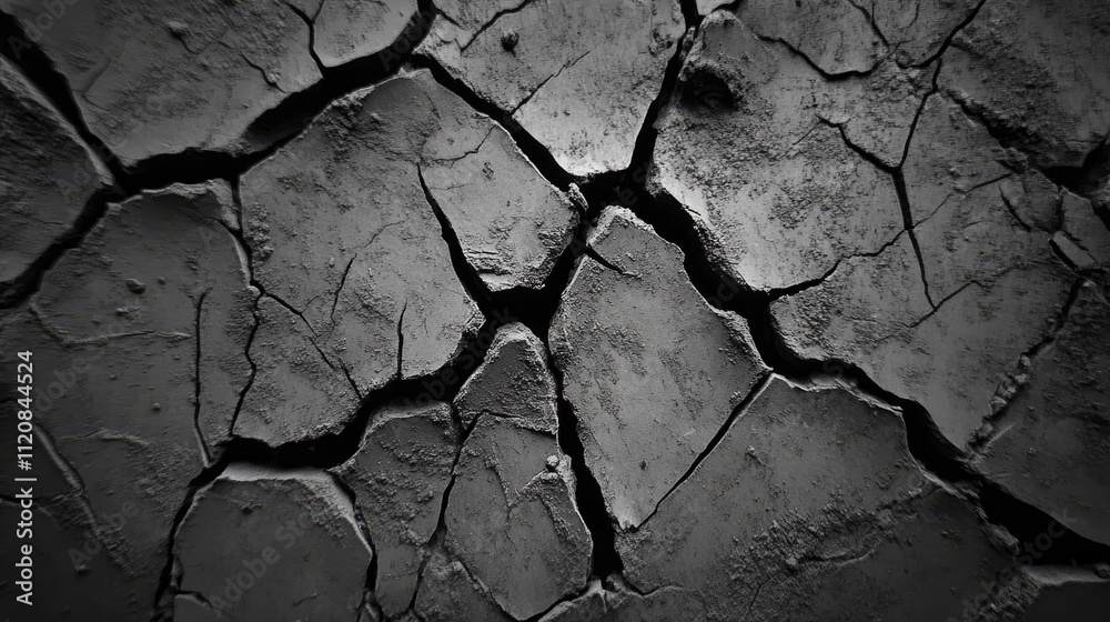 Poster cracked gray cement texture with grunge effect for background and design use