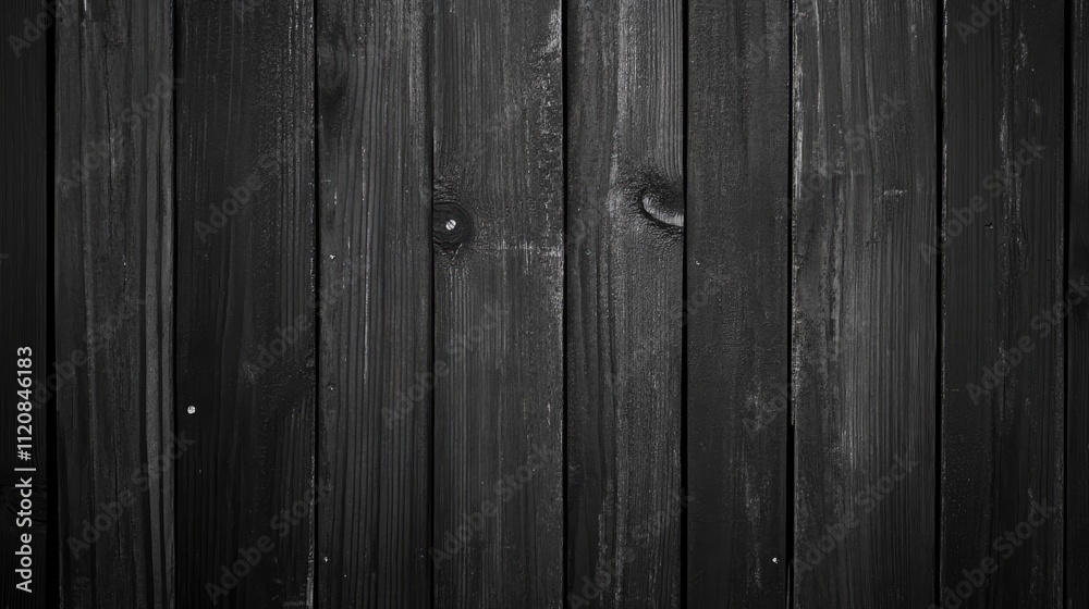 Poster Dark Weathered Wooden Planks Textured Background for Rustic and Minimalist Design Projects