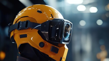Safety helmet for miners emphasizing importance of protective gear in hazardous work environments
