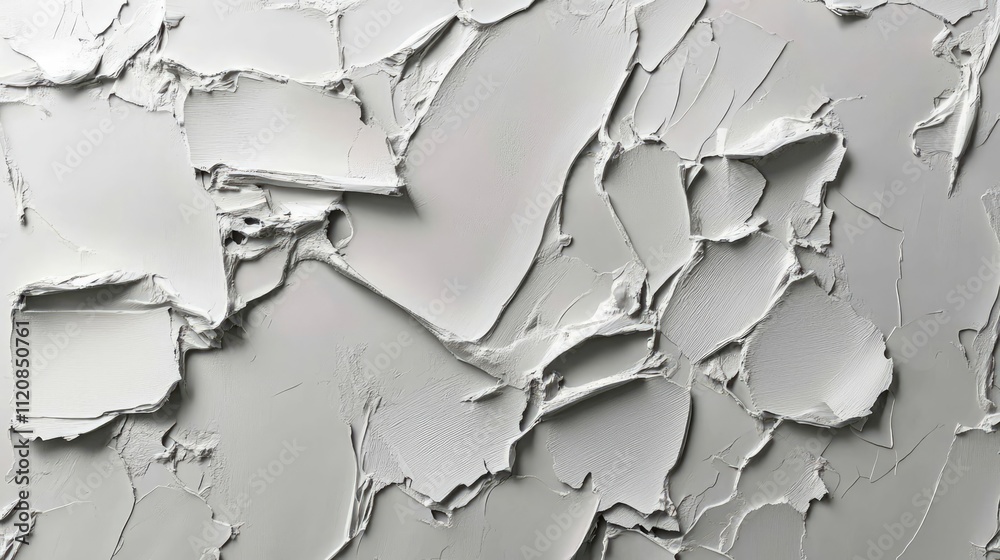 Aufkleber Textured grey plaster wall with rough stucco finish creating an abstract background for design and artistic purposes.