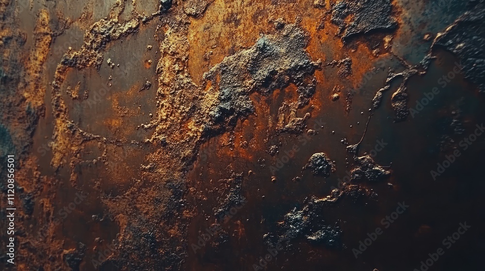 Aufkleber Rusty Grunge Texture Background with Distressed Layers for Artistic and Design Applications