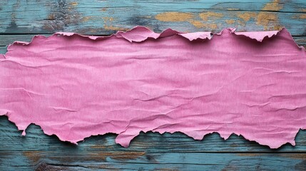 Policies update announcement on textured pink paper with rustic wooden background for branding and communication purposes