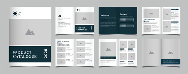 Multipurpose product catalog and company profile minimal catalog template print design