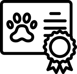 Pet Competition Line Icon