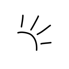 Doodle cute glitter pen element