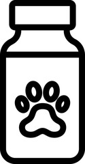 Animal Vaccine Line Icon