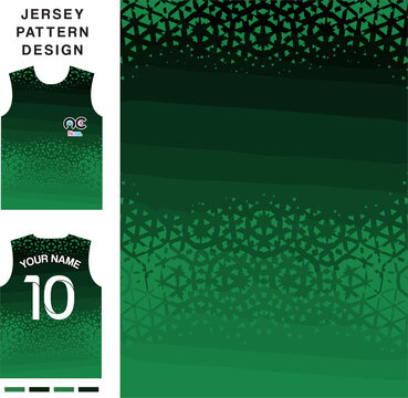 Abstract concept vector jersey pattern template for printing or sublimation sports uniforms football, volleyball, basketball, e-sports, cycling and fishing. Pattern jersey printing.