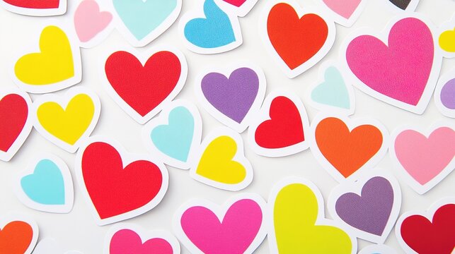 love stiker on white background 