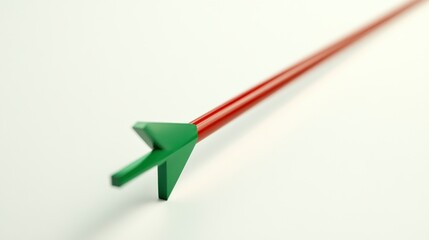 Green Arrow Breaking Through Red Decline Line