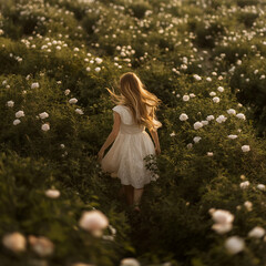person with a flower
