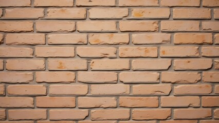 Fototapeta premium Light Brown Brick Wall Texture, Seamless Background for Design Projects - Ideal for Text and Images