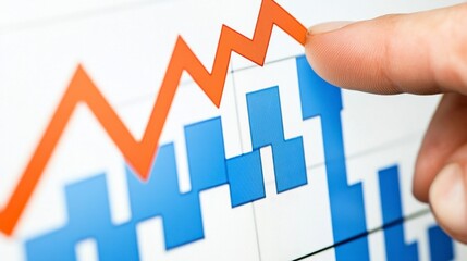 Finger Pointing at Dynamic Financial Graph on Touchscreen