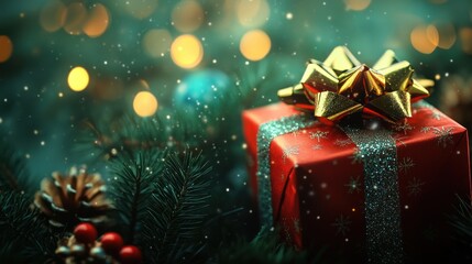 Cool Christmas Gift Box Background