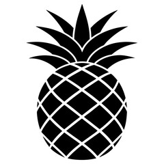 Pineapple. pineapple silhouette. icon. pineapple silhouette icon. pineapple vector. 