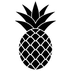 Pineapple. pineapple silhouette. icon. pineapple silhouette icon. pineapple vector. 