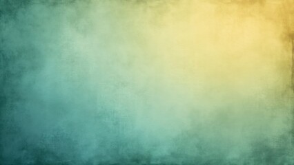 Fototapeta premium Soft Teal and Yellow Textured Background, Aged Paper Design, Subtle Hues, Creative Space