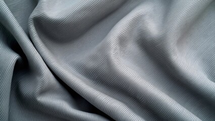 Obraz premium High-Resolution Gray Fabric Texture, Detailed Flat Lay of Striped Textile