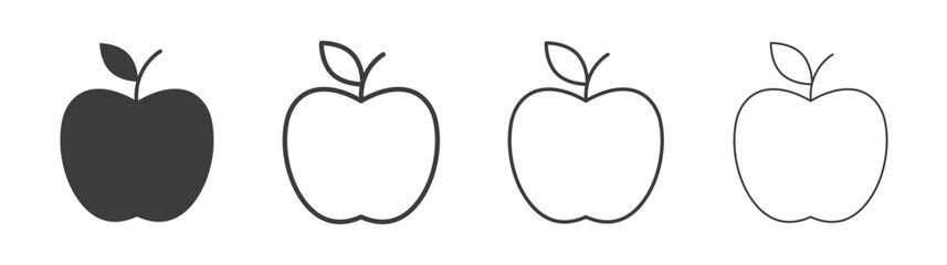Apple icon pack. vector illustration