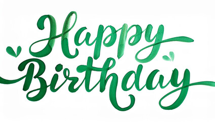 Obraz premium Happy birthday on white background