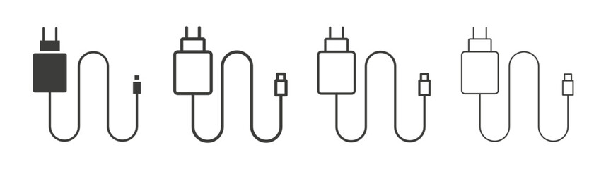 Charger icon pack. vector illustration