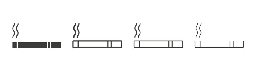Cigarette icon pack. vector illustration