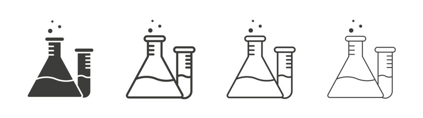 Chemistry icon pack. vector illustration