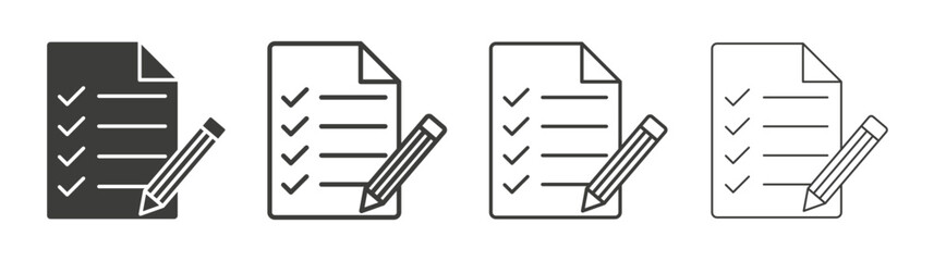 Feedback form icon pack. vector illustration