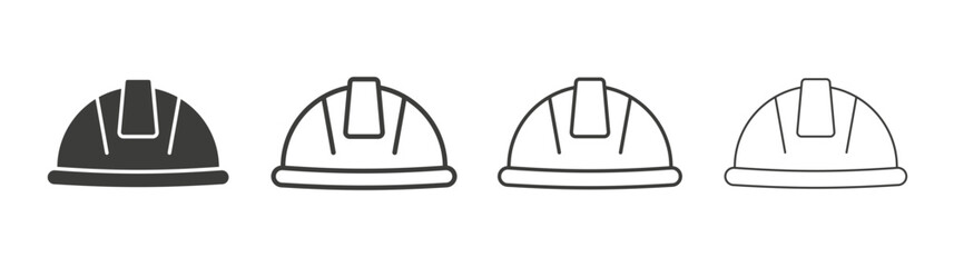 Hard hat icon pack. vector illustration
