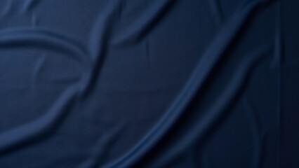 Fototapeta premium Dark Navy Blue Cotton Fabric Texture, Solid Color Textile Background for E-commerce Product Presentation