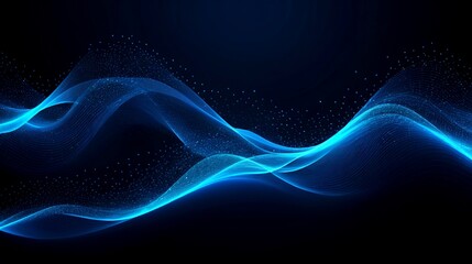 blue wave shape abstract background