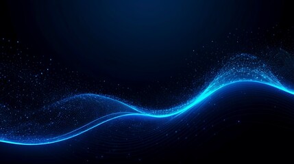 blue wave shape abstract background