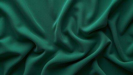 Fototapeta premium High-Resolution Dark Green Fabric Texture, Top View Flat Lay Photography, Insane Detail