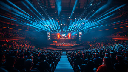 pro gamer man in headphones live streaming while playing online computer game, neon lights, esports, gaming, monitor, play, young, player, internet, enjoyment, cyber, e sport.