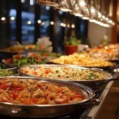 Obraz premium Delicious Buffet Food Catering Restaurant Party Event