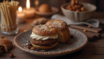 Traditional Swedish Janssons Frestelse Casserole with Potatoes and Cream