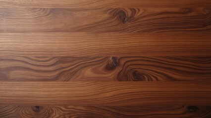 Fototapeta premium Luxury Polished Walnut Wood Texture, Elegant Brown Grain Background for Design Projects