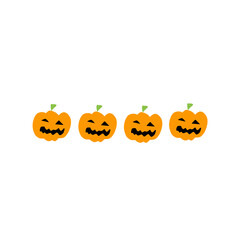 bundle of halloween icon vector