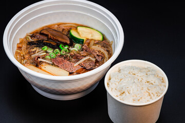 Hearty Beef Sukiyaki with Rice – A Comforting Japanese Hot Pot