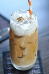 iced coffee or iced cappuccino, coffee